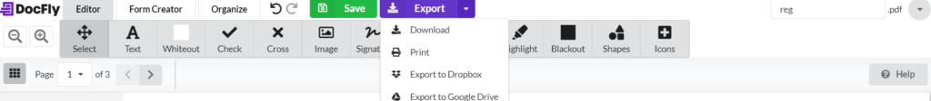 docfly export